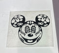 Disney Image (Mickey with Floral cutout)