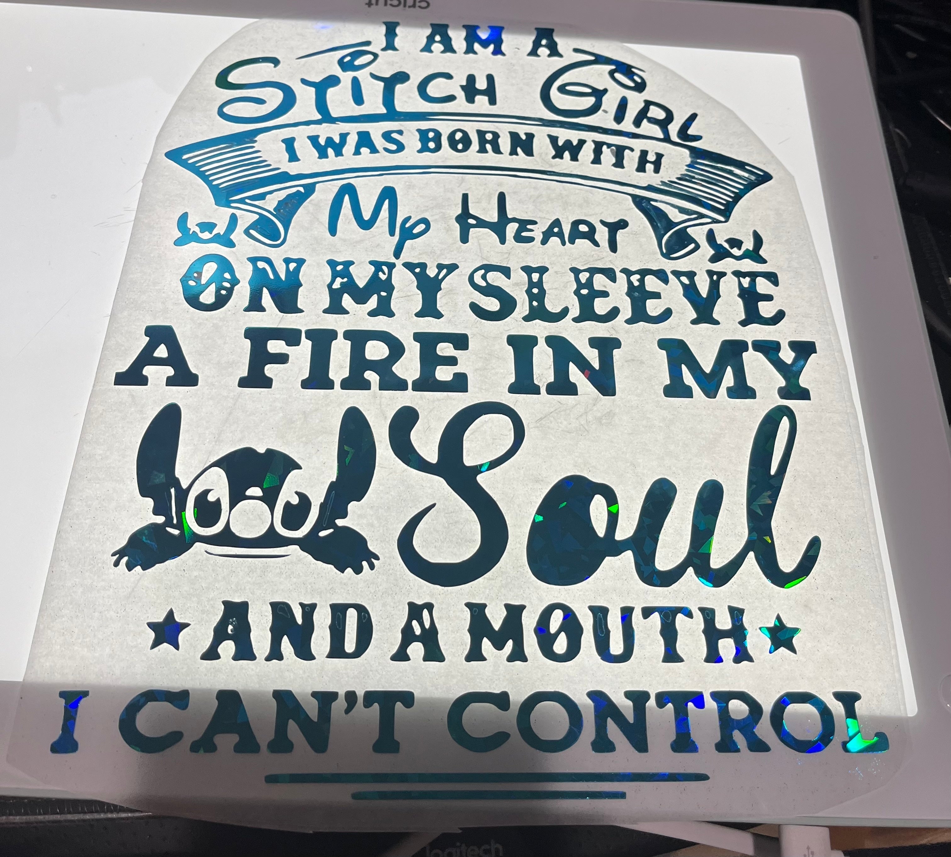Disney Image (Stitch & Quote)