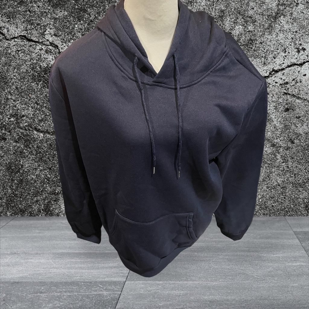 Long Sleeve Hooded Pullover Blank (Blue)