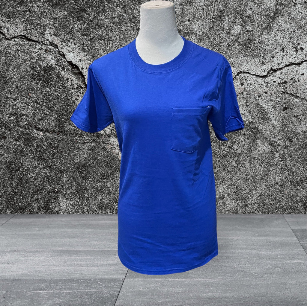 Hanes Authentic-T Pocket T-Shirt Blank (Blue)