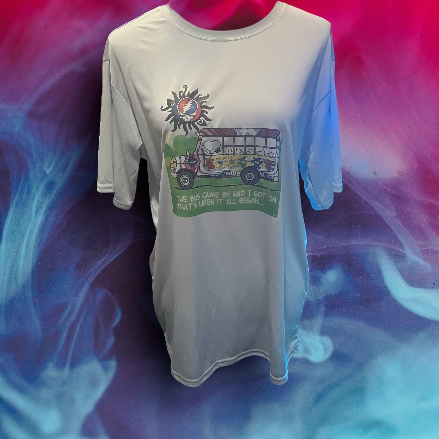 Adult Printed Port & Company T-shirt (Hippie)