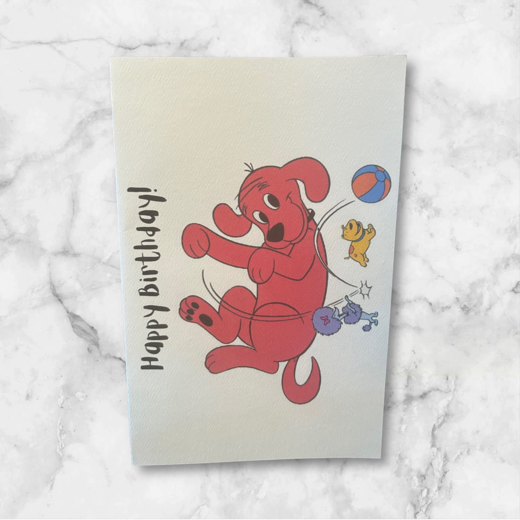 Printed Birthday Card (Red)