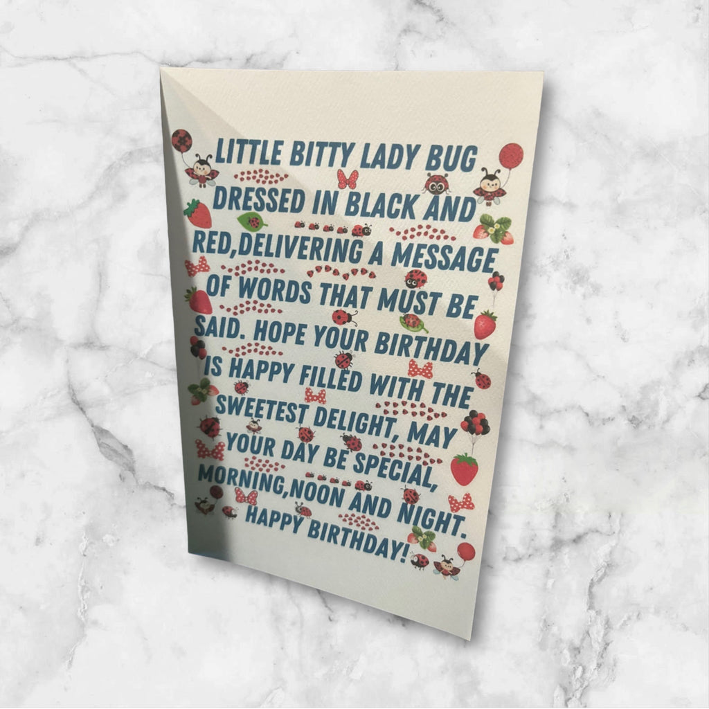 Printed Birthday Card (Minnie)