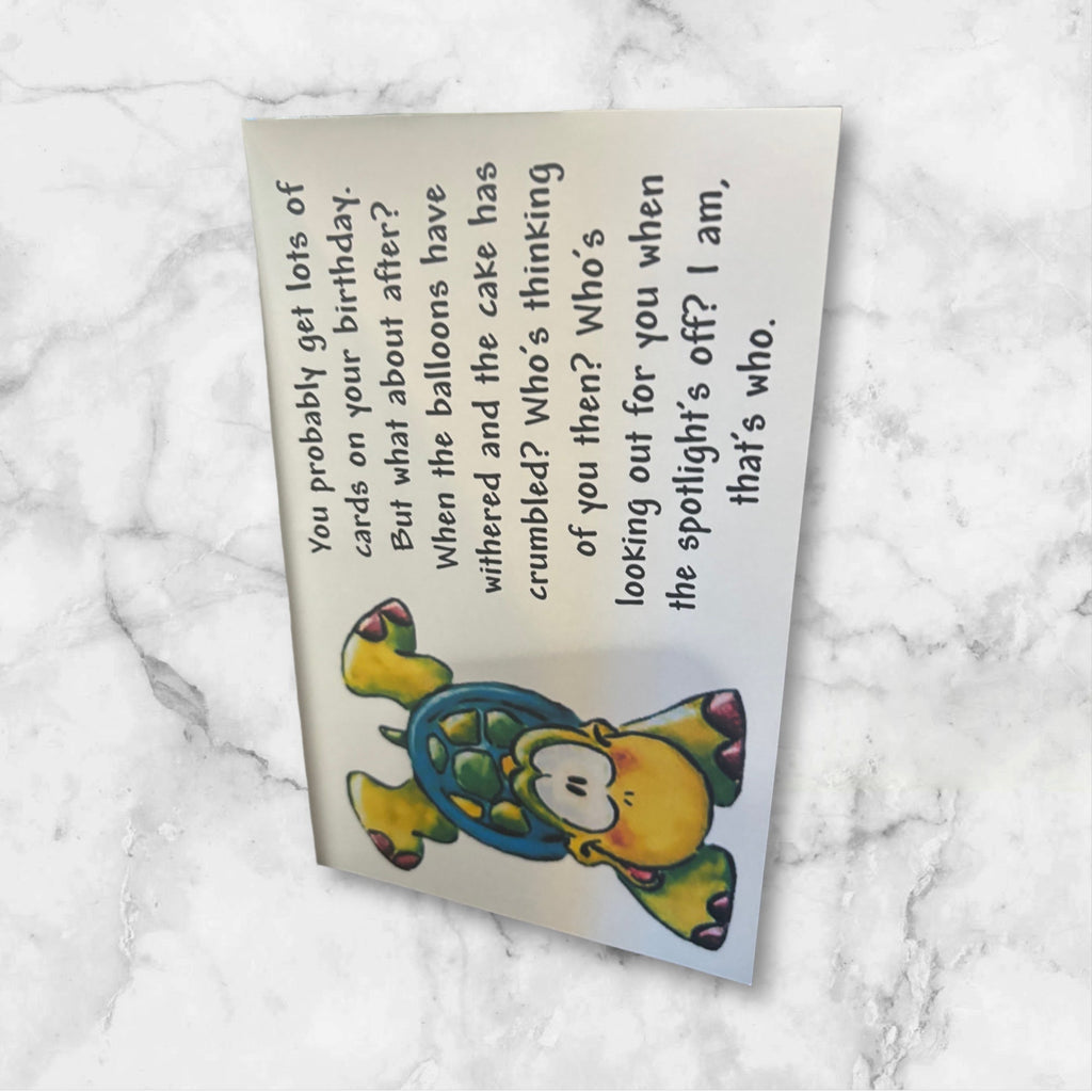 Printed Birthday card (Turtle)