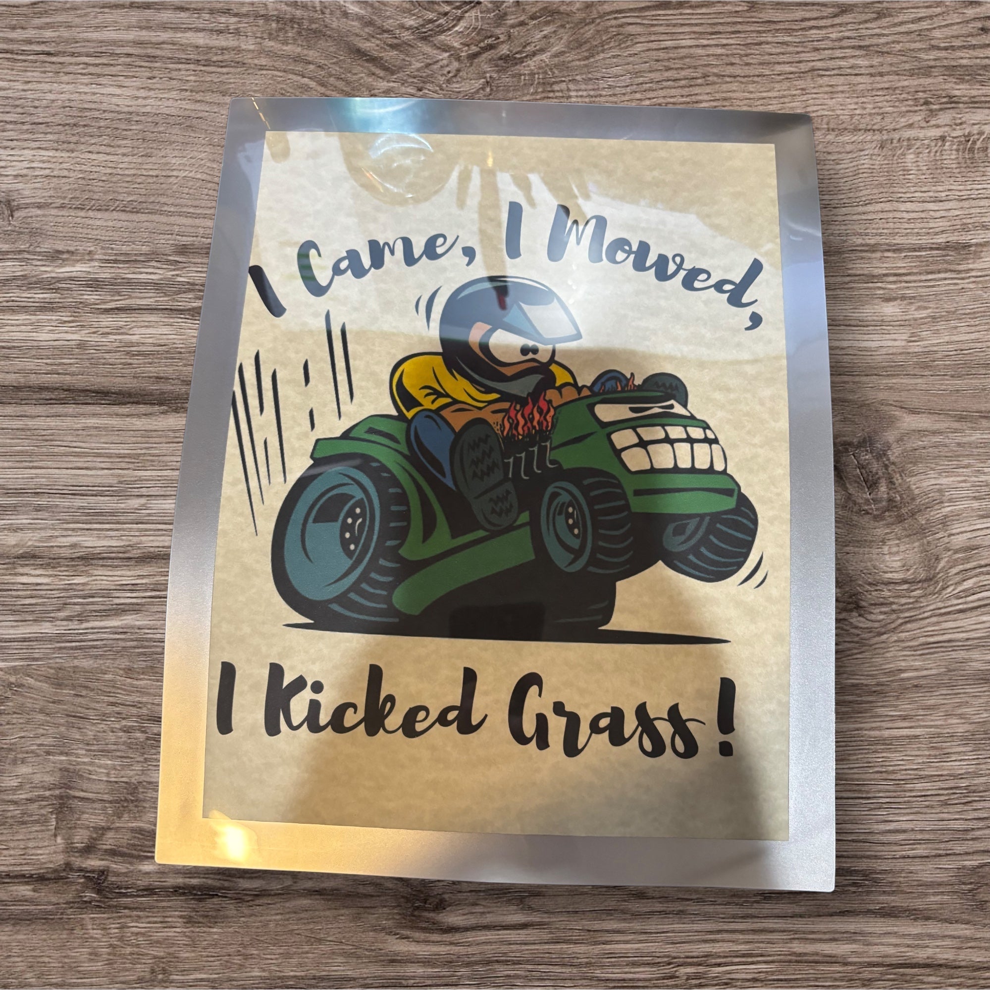 Printed Sign in a frame (Lawn)