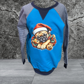 Printed Youth Sweatshirt (Christmas Pug 2)