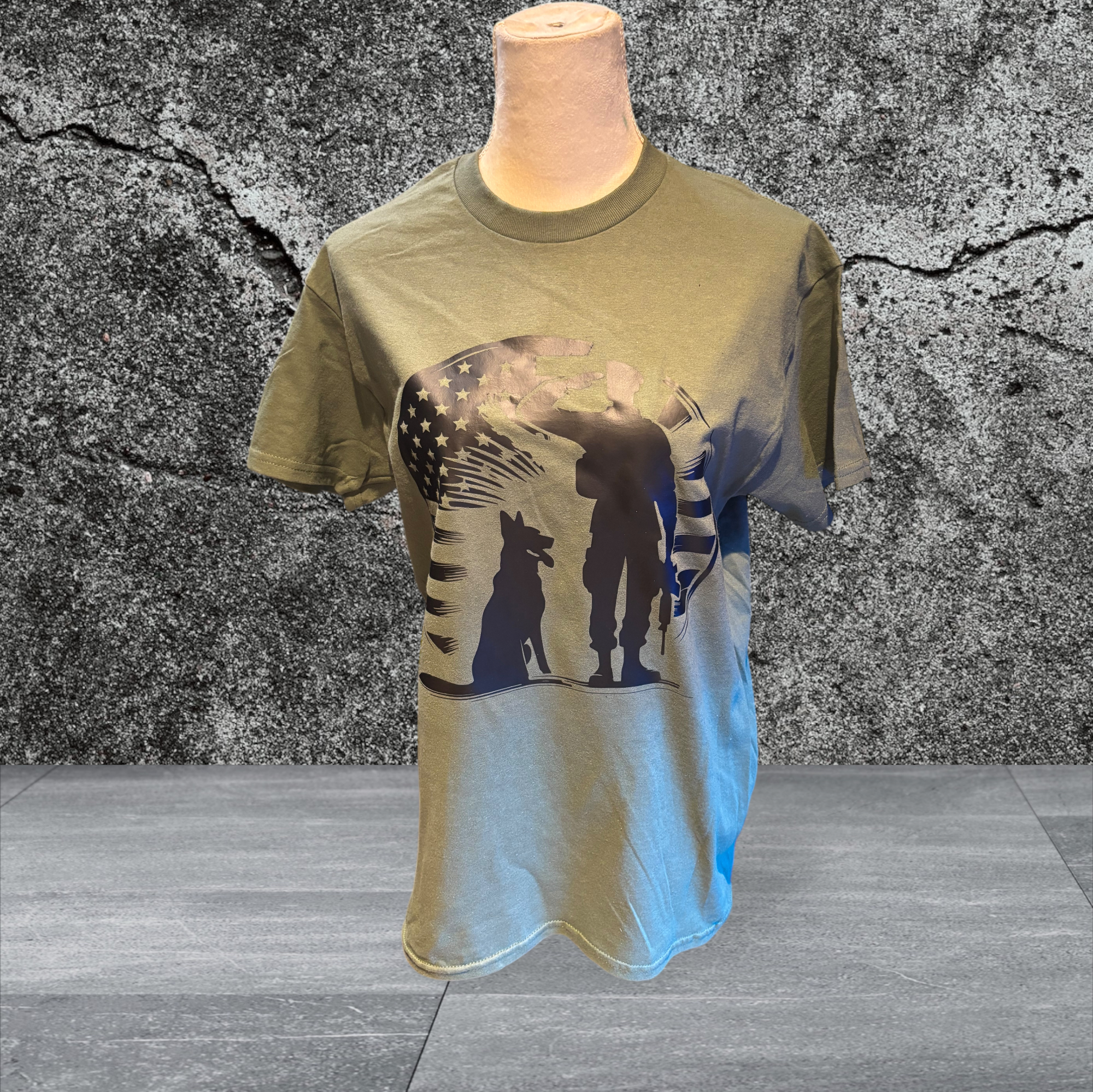 Printed Adult Gildan T-shirt (Military)