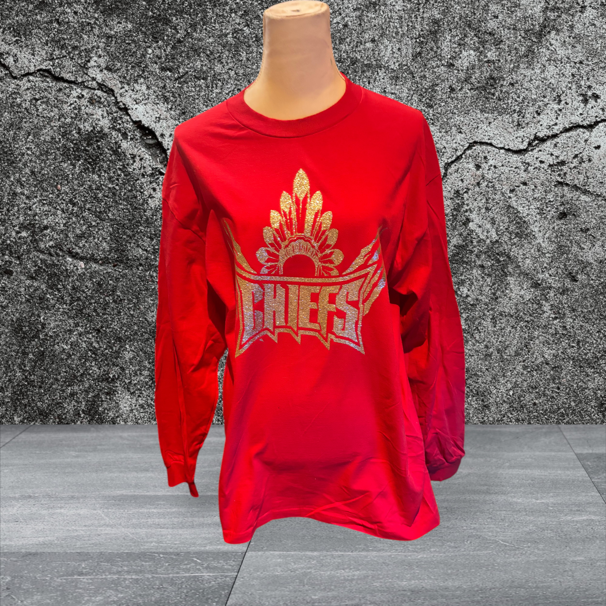 Printed Adult Gildan Long Sleeve T-shirt (Chiefs)