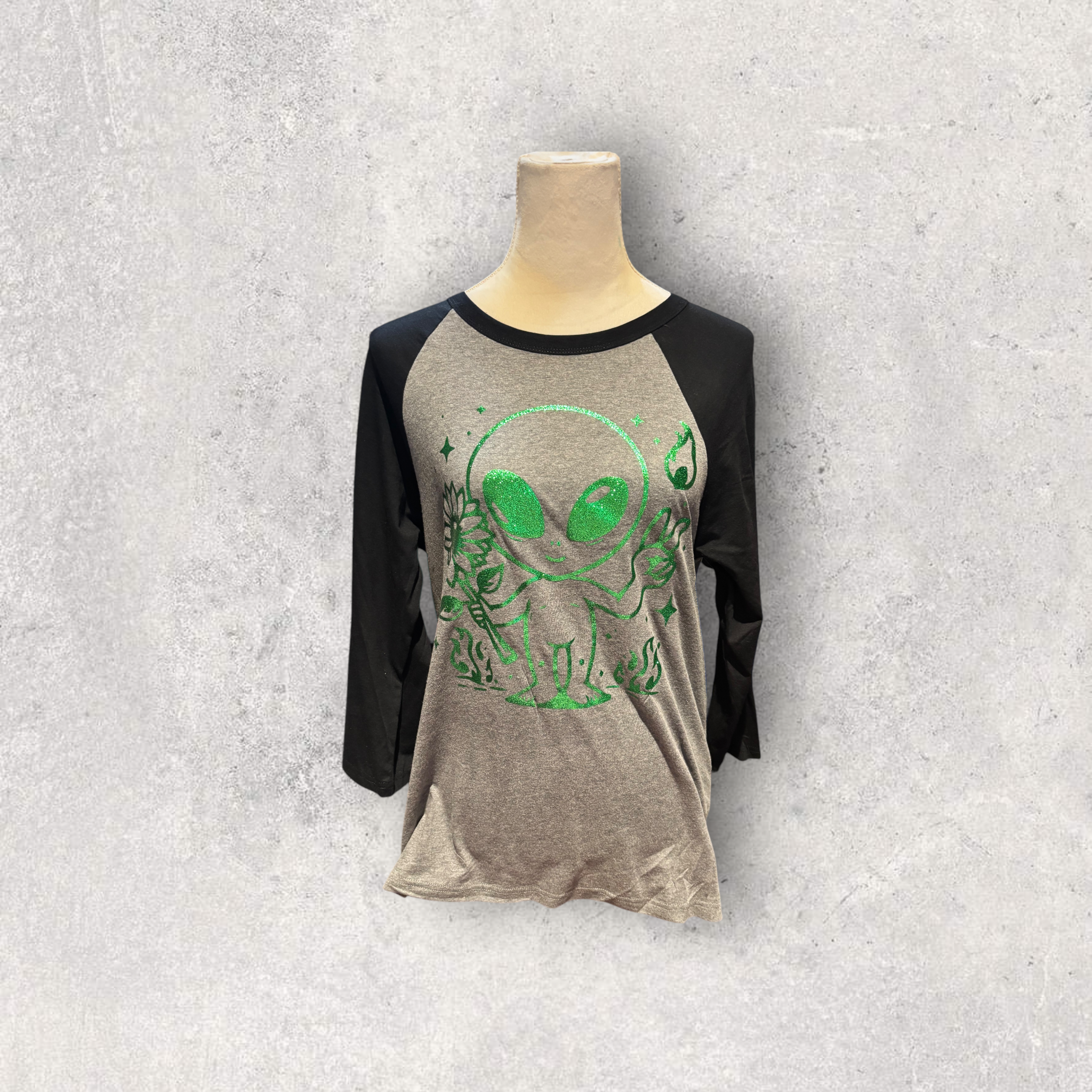 Printed Adult Bella-Canvas Longsleeve T-shirt (Alien)
