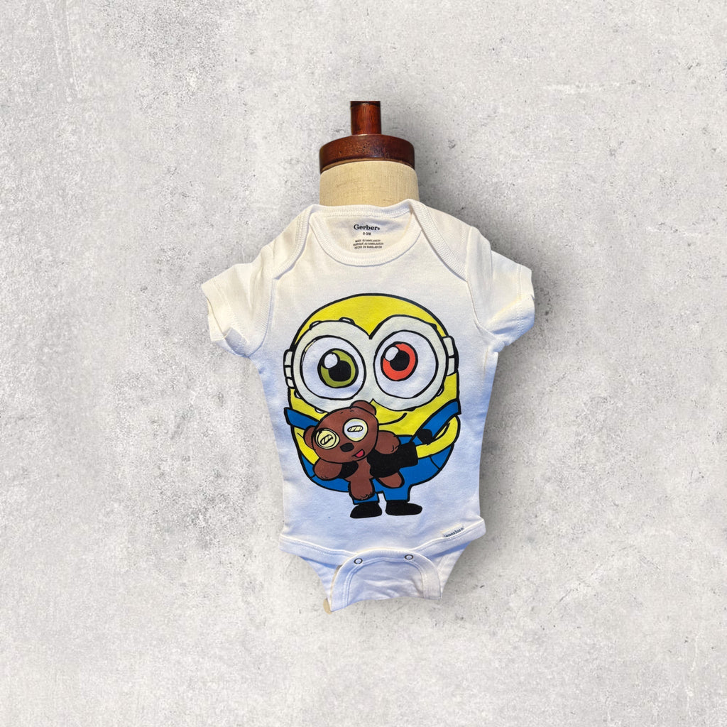 Printed Baby Bodysuit (Minion)