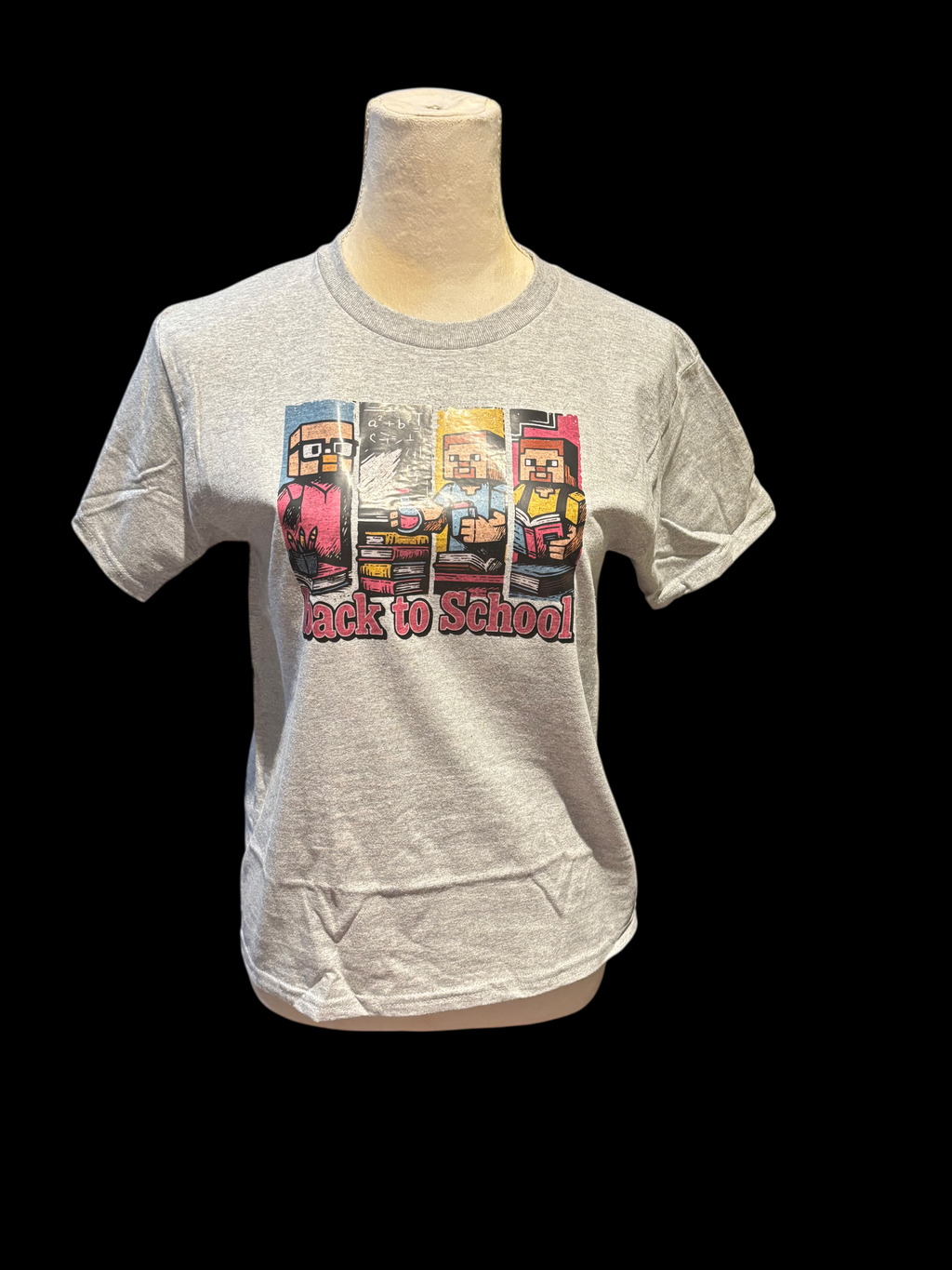 Printed Youth T-shirt (Minecraft Back To School)