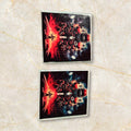 Printed Square Coaster Set of Two (KC)