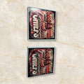 Printed Square Coaster Set of Two (KC)