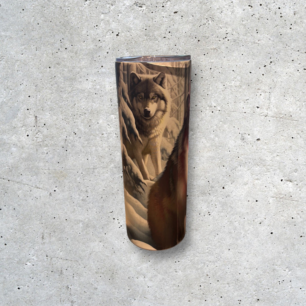 Printed 20oz Tumbler (Wolf)