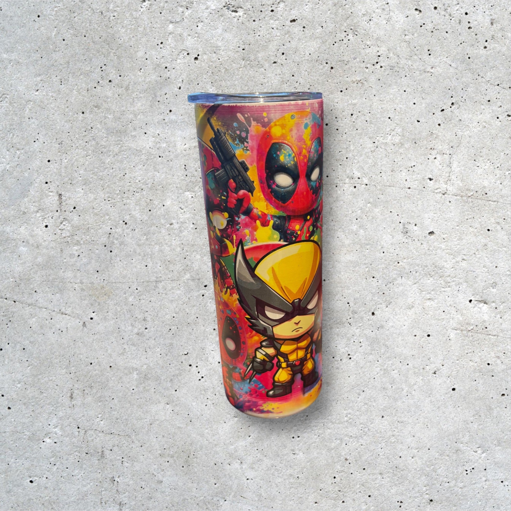 Printed 20oz Tumbler (Baby Deadpool)