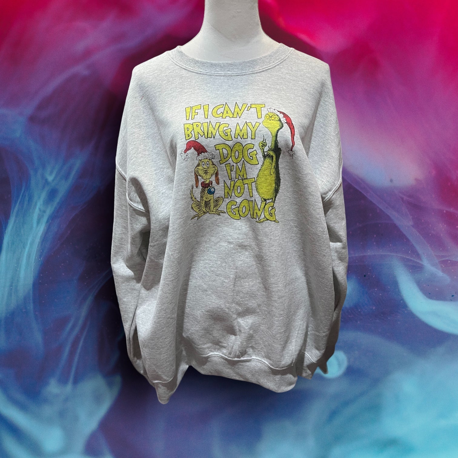 Printed Sweatshirt (Grinch/Dog)