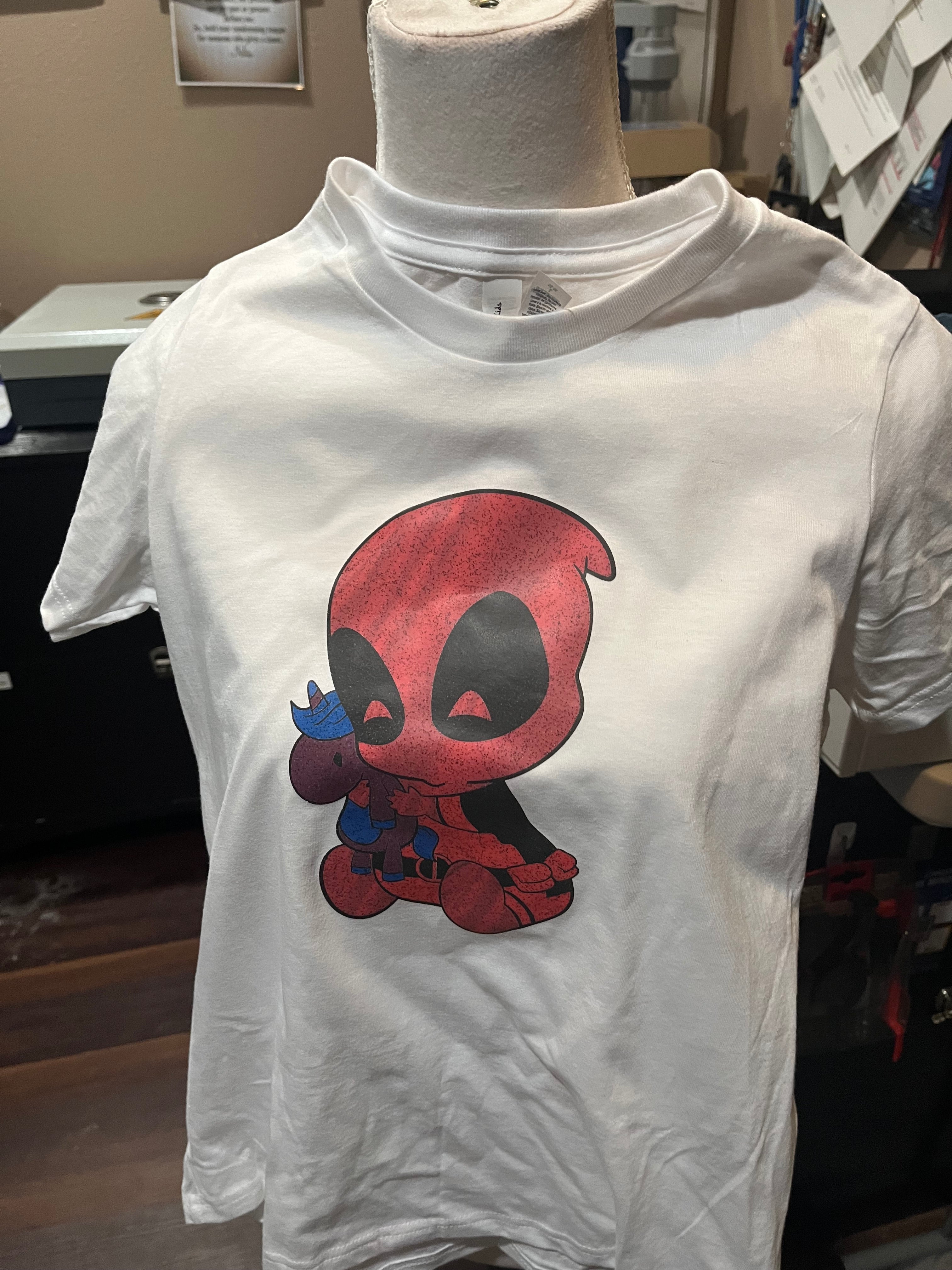 Printed Youth T-Shirt (Deadpool/Unicorn)