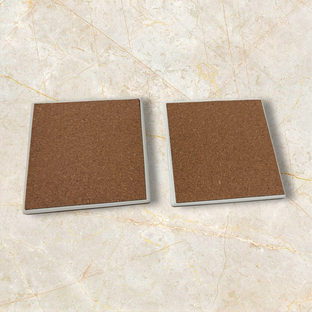 Printed Square Coaster Set of Two (KC)