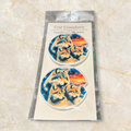 Printed Car Coaster Set (Wolf)