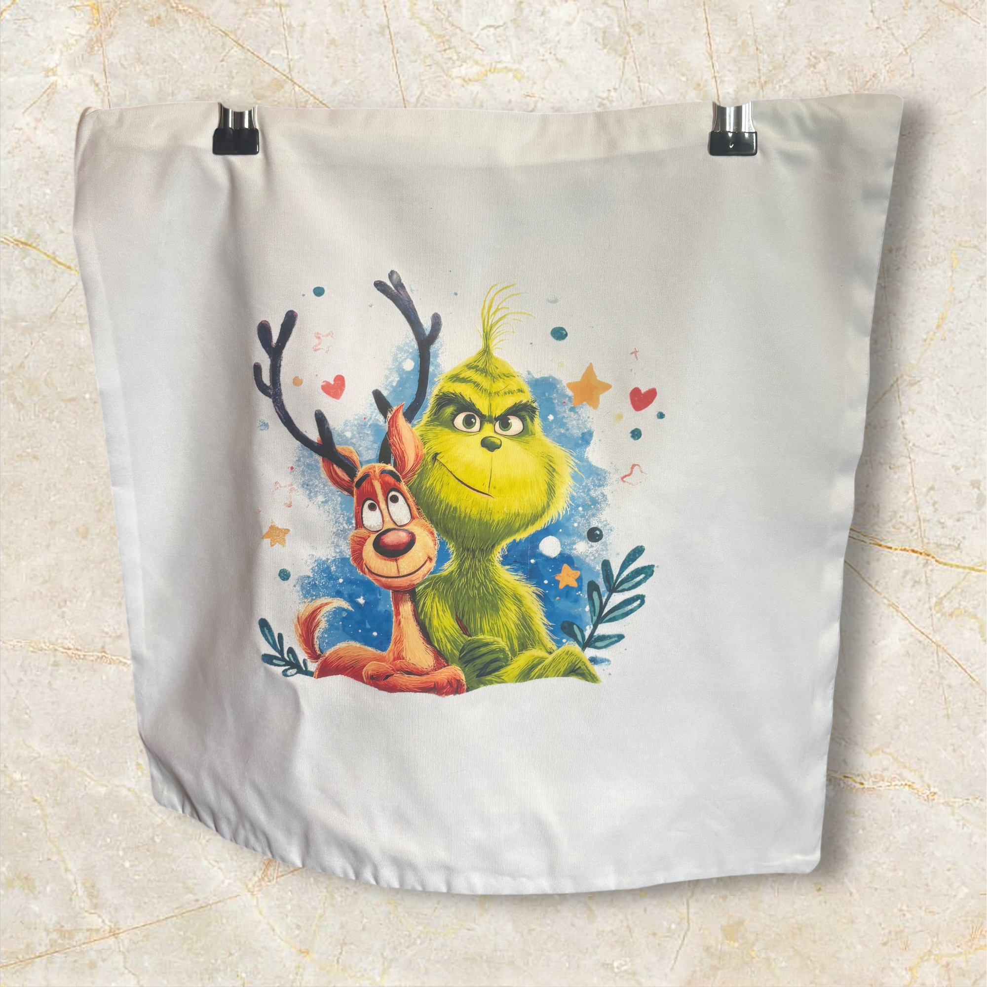 Printed Decorative Pillowcase (Grinch) 00