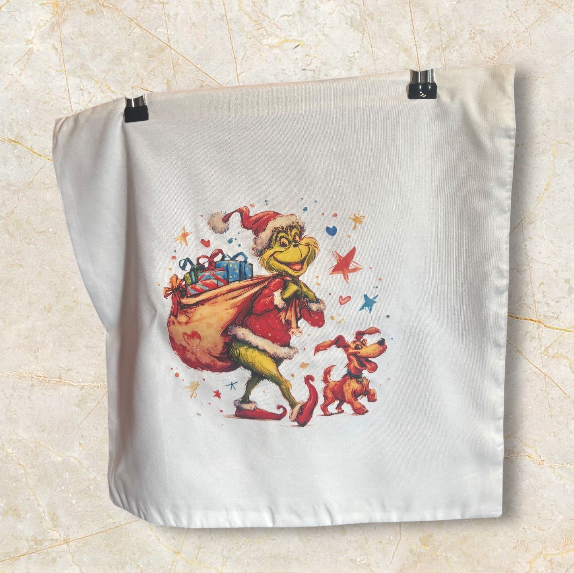 Printed Decorative Pillowcase (Grinch)