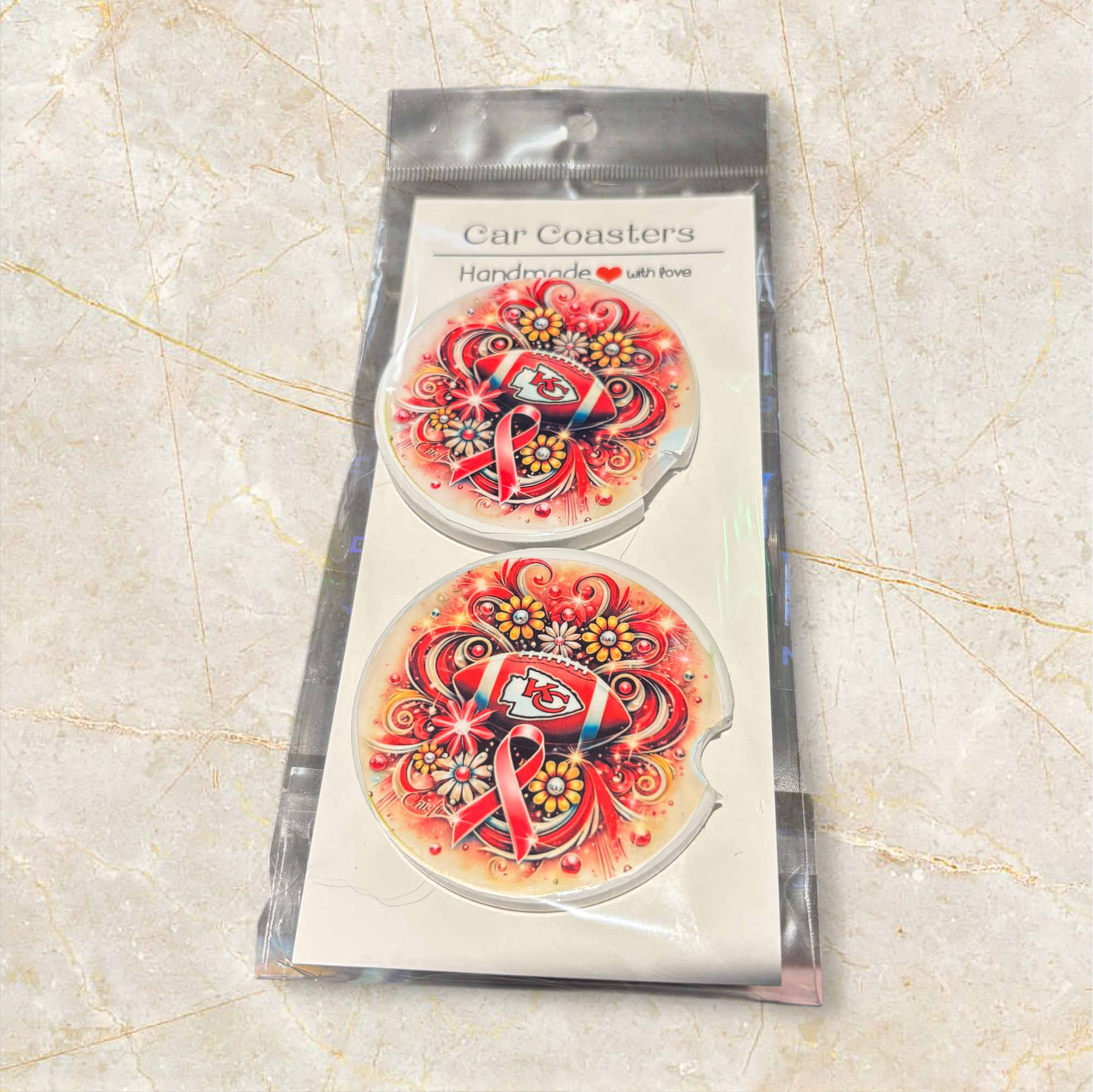 Printed Car Coaster Set (KC)