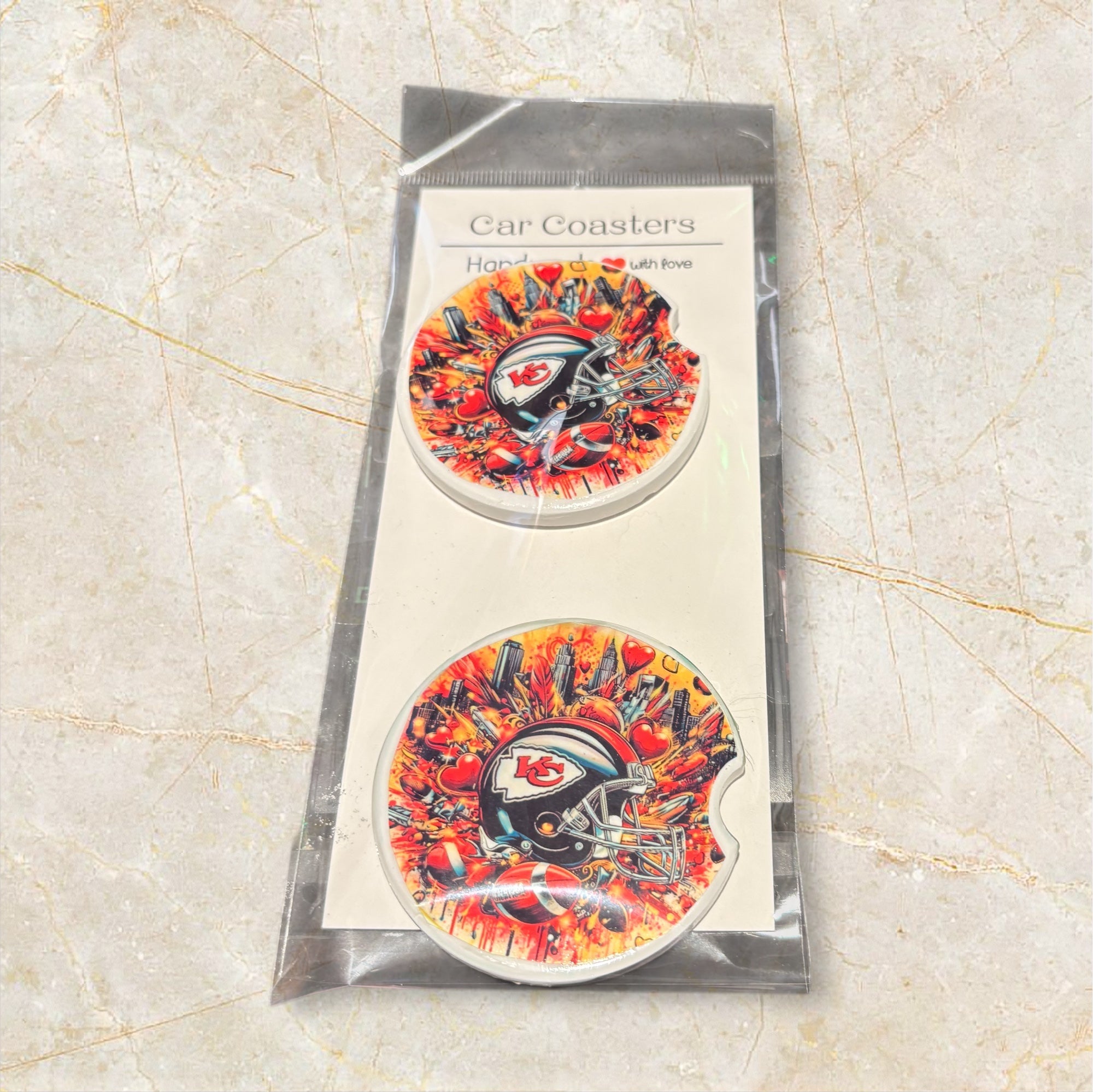 Printed Car Coaster Set (KC)