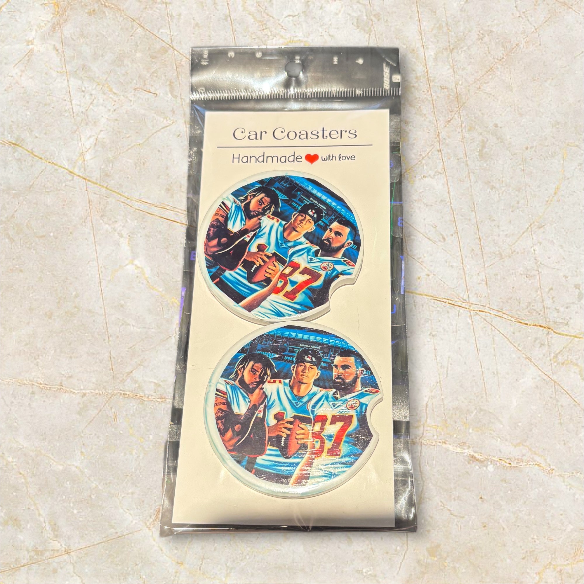 Printed Car Coaster Set (KC)