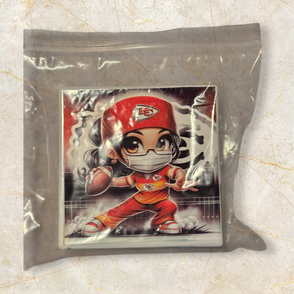 Printed Square Coaster Set of four (KC)