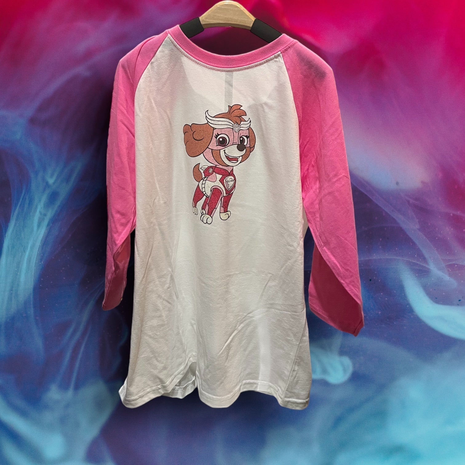 Printed Youth Long Sleeve Top (Pup)