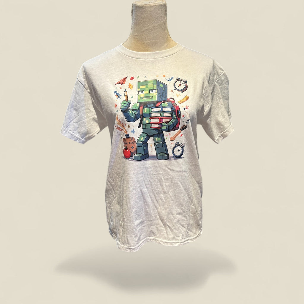 Printed Youth T-shirt (Minecraft back to School)