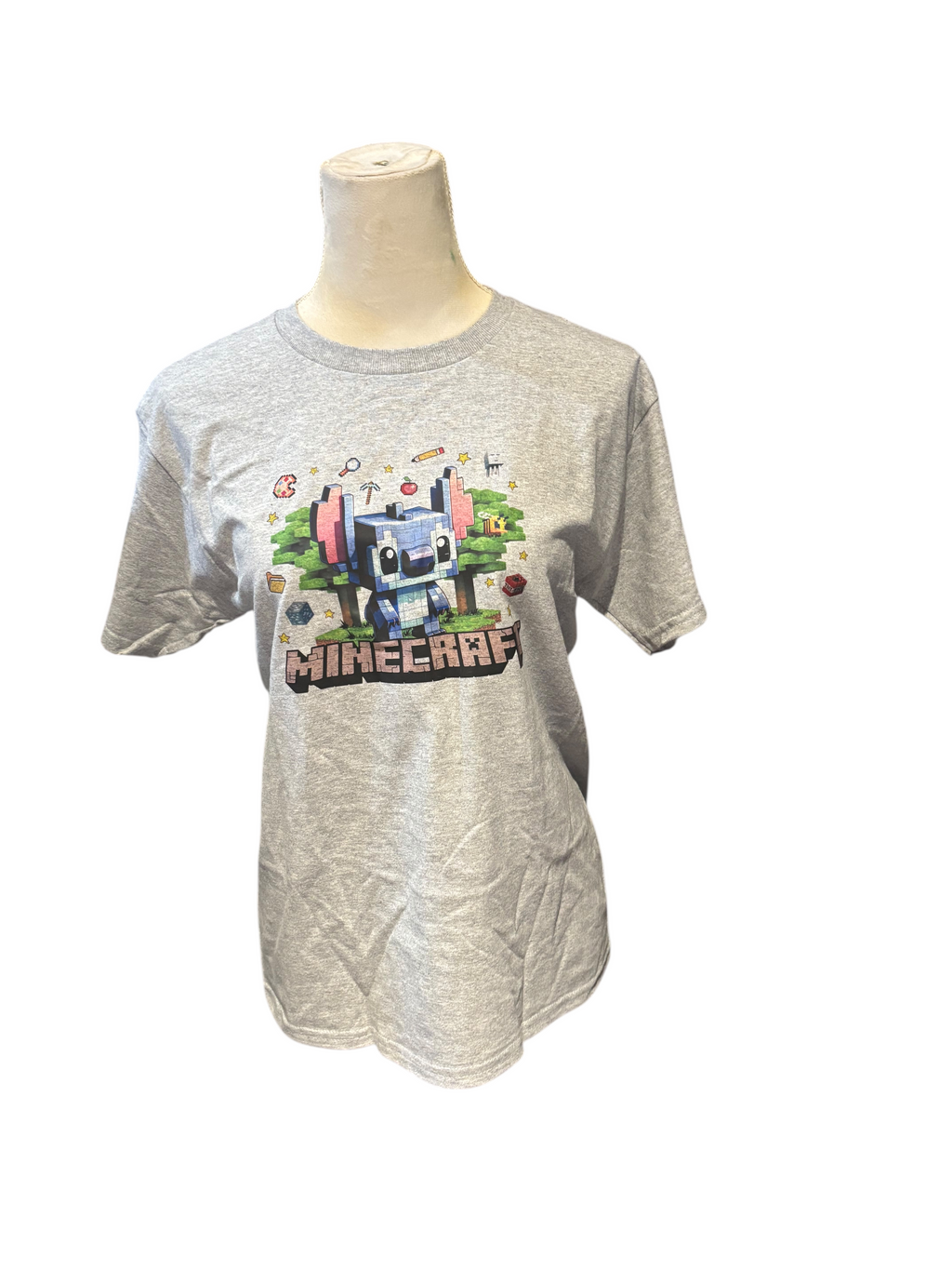 Printed Youth T-shirt (Stitch Minecraft)