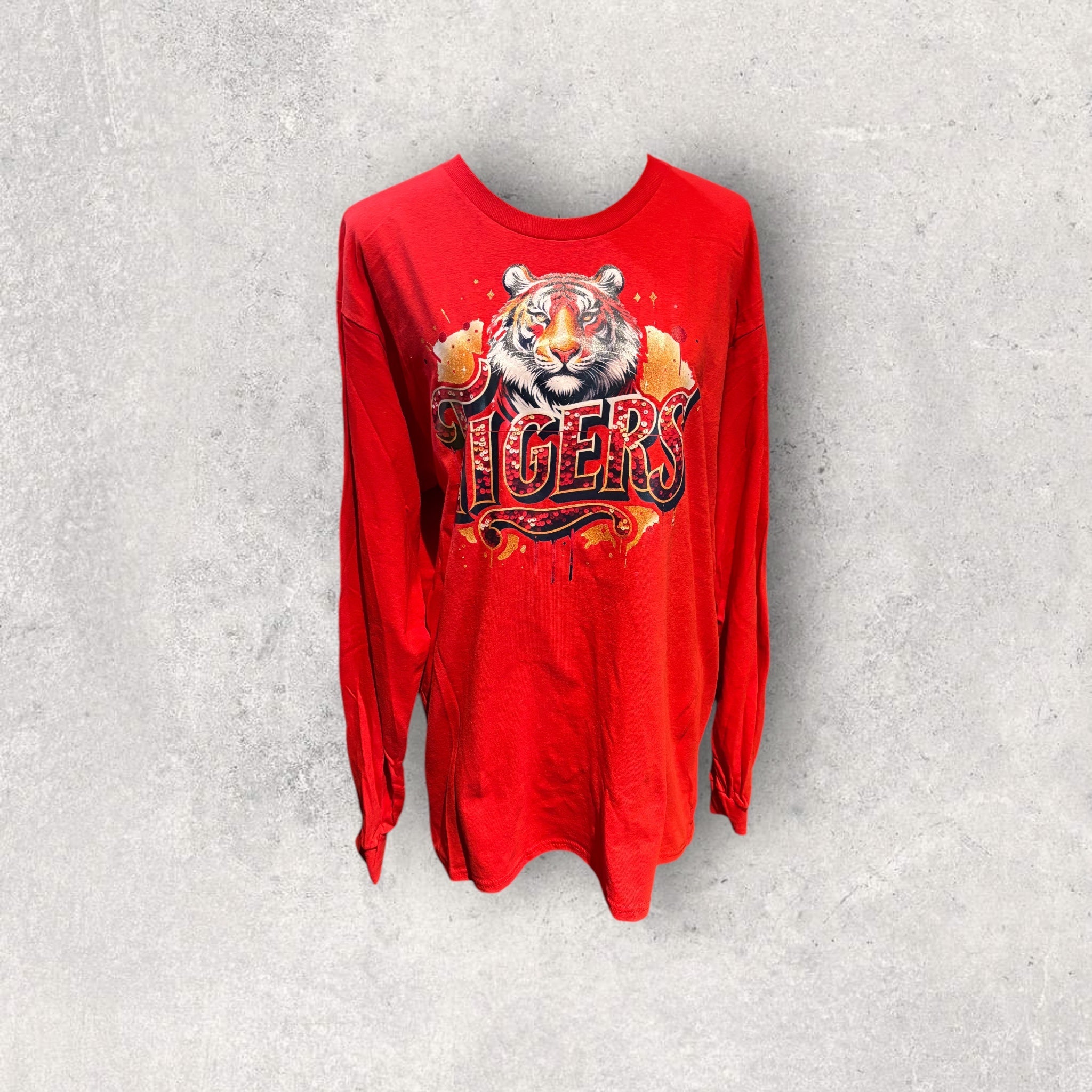 Printed Adult Long Sleeve T-Shirt (Tigers)