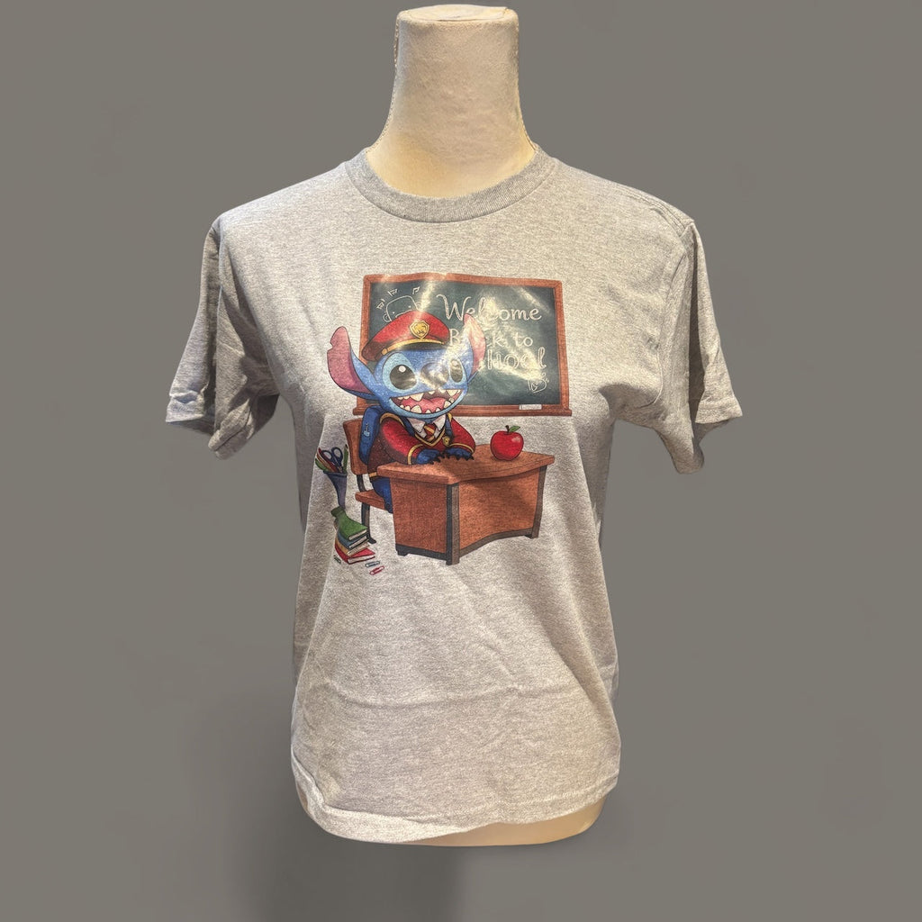 Printed Youth T-shirt (Stitch back to School)