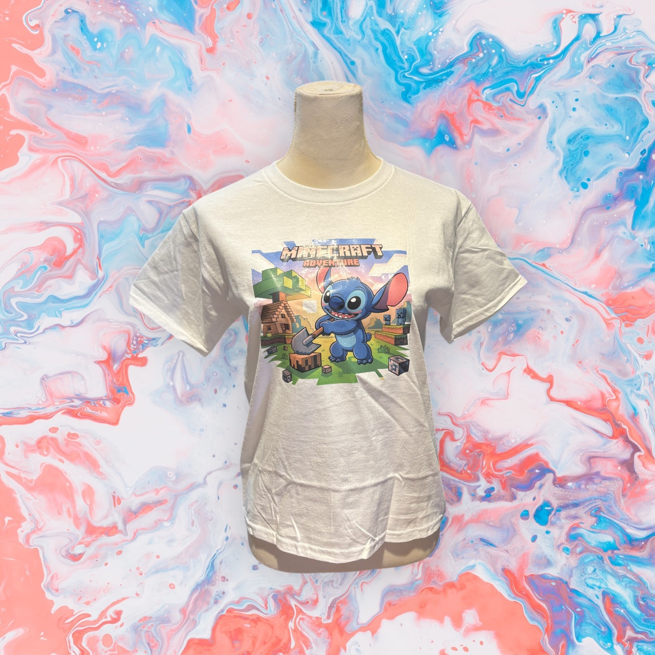 Printed Youth T-shirt (Minecraft Stitch)