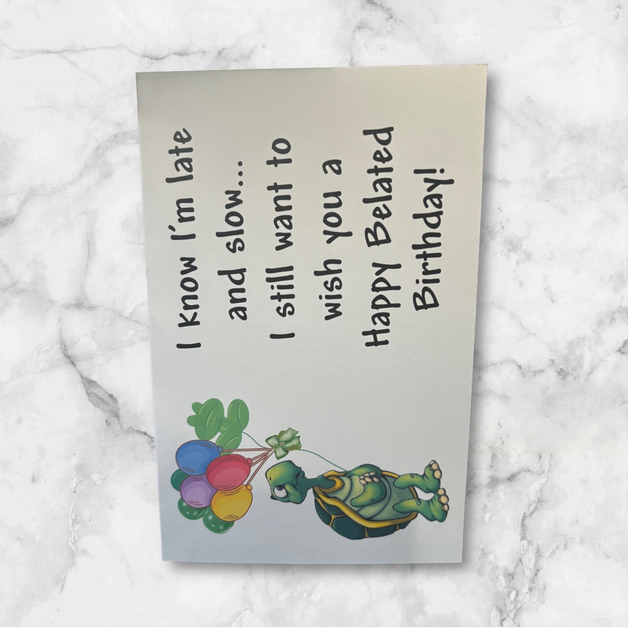 Printed Birthday card (Turtle)