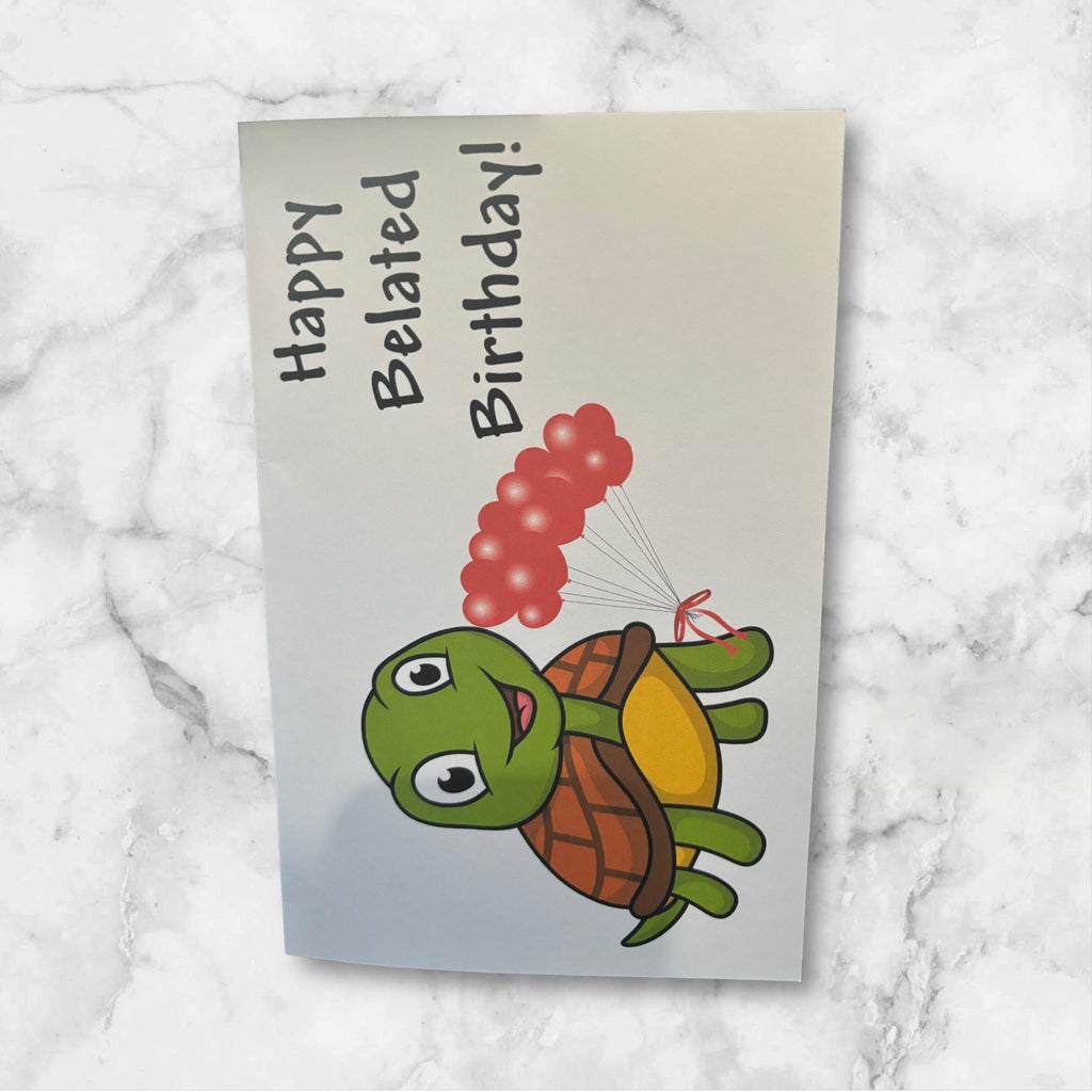 Printed Birthday Card (Turtle)