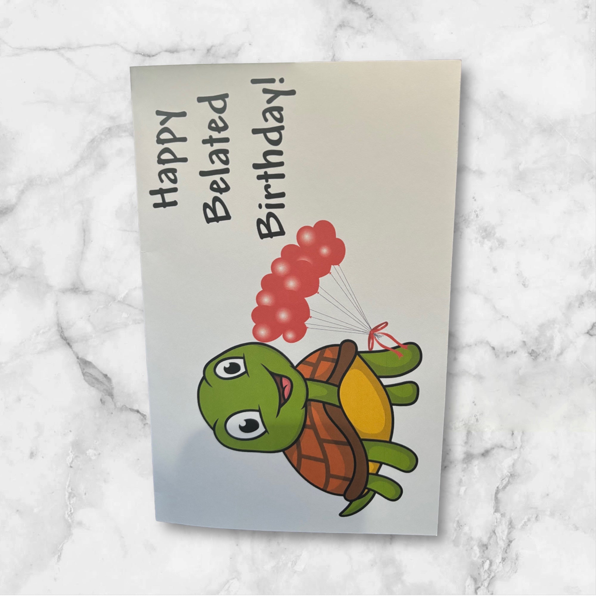 Printed Birthday Card (Turtle)